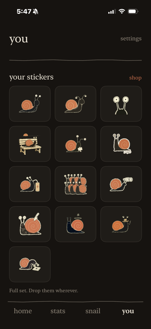Brag stickers
